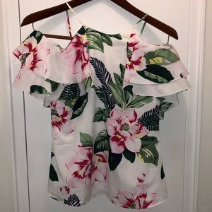 NWT Banana Republic cold shoulder blouse